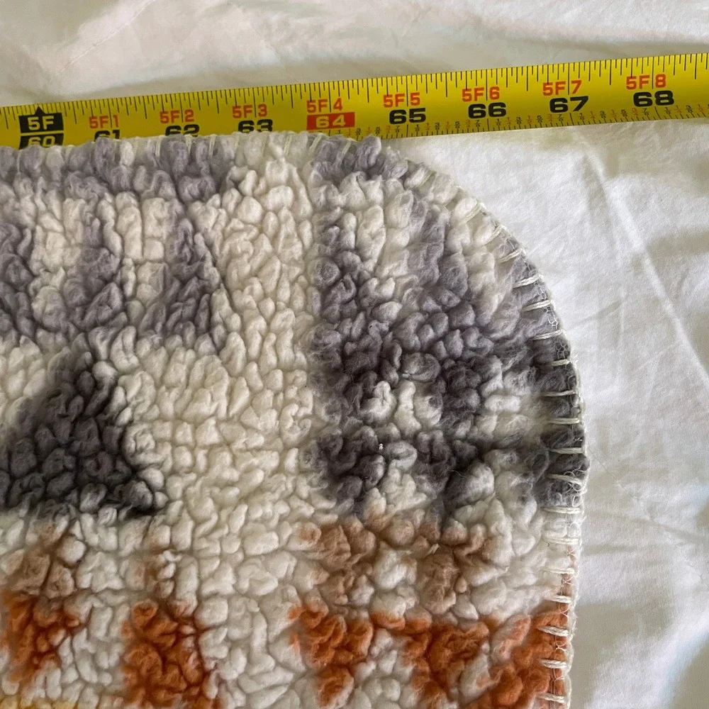 Pendleton Sherpa Fleece Blanket Twin Size Gray Arrow Point Geometric Southwest